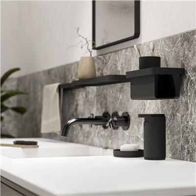 Rim Yuvarlak Katı Sabunluk Siyah Çap 10,8 cm