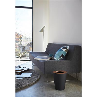 Rin Elips Siyah Çöp Kovası 10 Litre