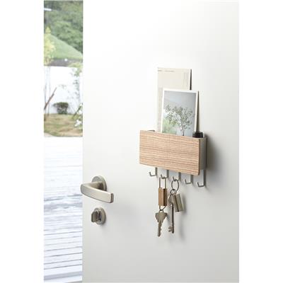 Rin Mıknatıslı Beyaz Anahtar Askısı