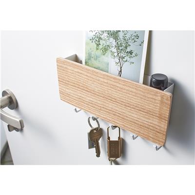 Rin Mıknatıslı Beyaz Anahtar Askısı