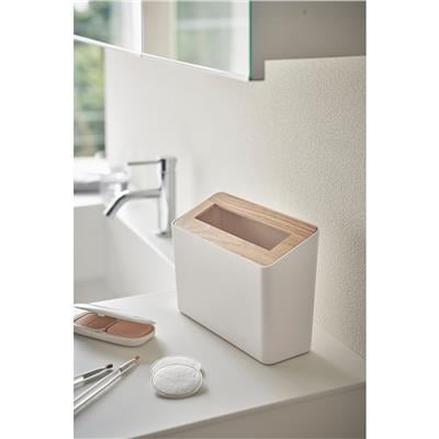 Rin Tezgah Üstü Beyaz Çöp Kovası
