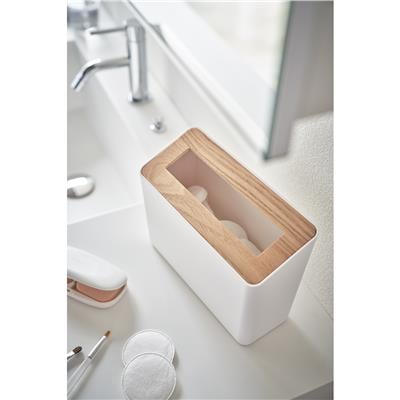 Rin Tezgah Üstü Beyaz Çöp Kovası