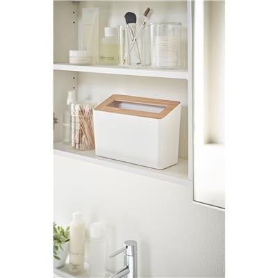 Rin Tezgah Üstü Beyaz Çöp Kovası