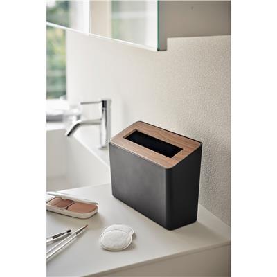 Rin Tezgah Üstü Siyah Çöp Kovası