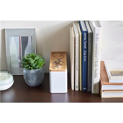 Rin Üç Raflı Beyaz Düzenleyici