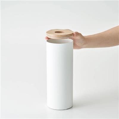 Rın Yuvarlak Mendil Kutusu Beyaz