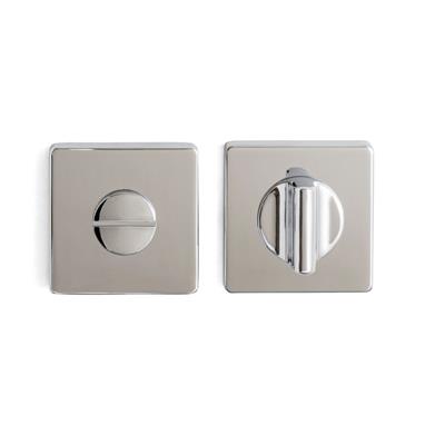 RO11 Kapı Kolu Rozeti Wc Krom Renk 52x52x9 mm