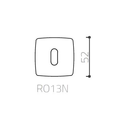 RO13 Kapı Kolu Rozeti Oda Antik Gümüş Renk 52x52x11 mm