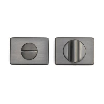 RO15 Kapı Kolu Rozeti WC Füme Renk 52x52x11 mm