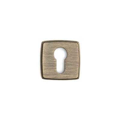 RO13 Kapı Kolu Rozeti Yale (Dış Kapı) Antik Renk 52x52x11 mm