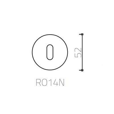 RO14 Kapı Kolu Rozeti Oda Antik Renk 52x52x11 mm