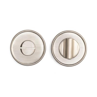 RO14 Kapı Kolu Rozeti WC Saten Nikel Mat 52x52x11 mm