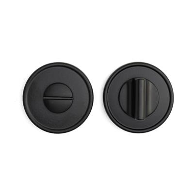 RO14 Kapı Kolu Rozeti WC Siyah 52x52x11 mm