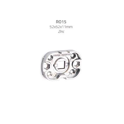 RO15 Kapı Kolu Rozeti WC Füme Renk 52x52x11 mm