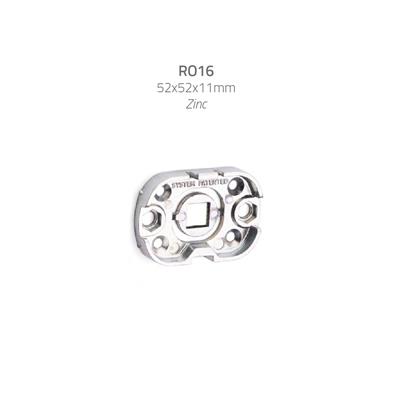 RO16 Kapı Kolu Rozeti Wc Saten Renk 53x37x11 mm