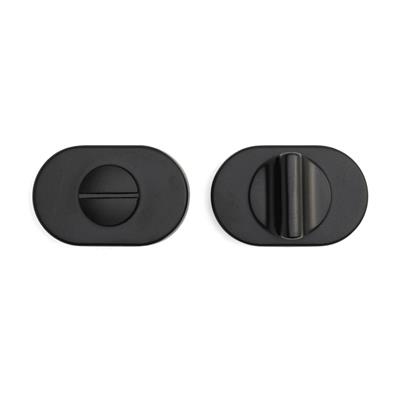 RO16 Kapı Kolu Rozeti WC Siyah 58x37x11 mm