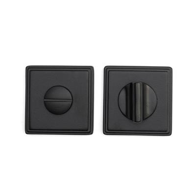 RO17 Kapı Kolu Rozeti WC Siyah 53x53x10 mm