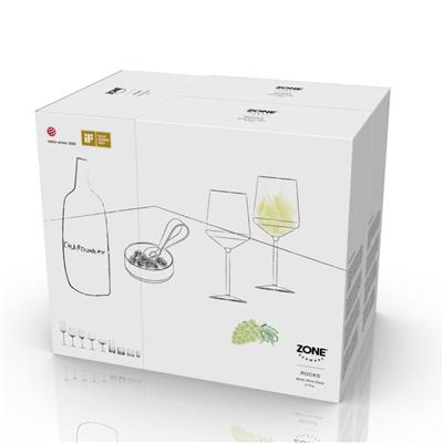 Rocks Kristal Beyaz Şarap Kadehi 2 Adet 30 cl