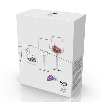 Rocks Kristal Kırmızı Şarap Kadehi 2 Adet 40 cl