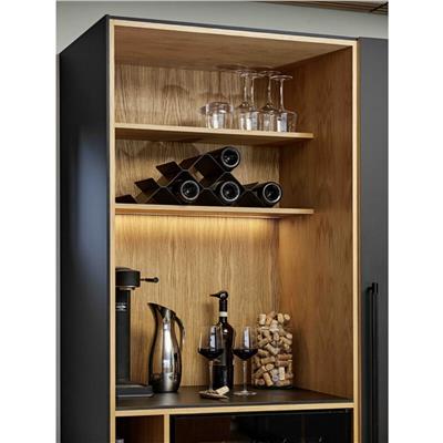 Rocks Piramit Şarap Rafı Siyah 51,3x20x16,9 cm