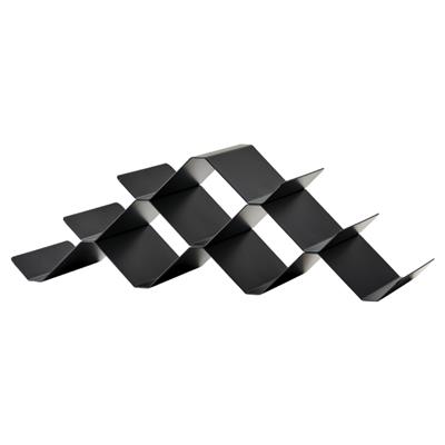 Rocks Piramit Şarap Rafı Siyah 51,3x20x16,9 cm