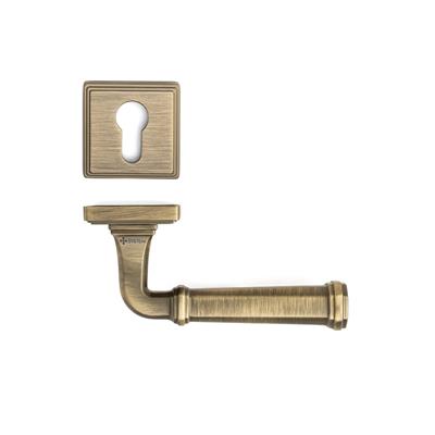 Rodın Rozetli Kapı Kolu Antik Renk