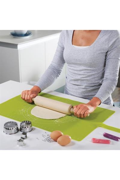 Roll-Up Kaydırmaz Silikon Hamur Matı - Yeşil