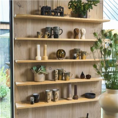 Rost Taş Vazo Kirli Beyaz 30 Cm - Çap:14 Cm