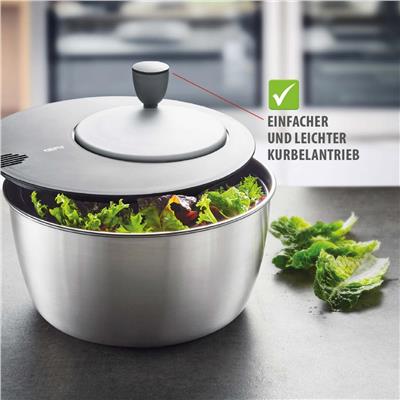 Rotare Salata Kurutucusu Paslanmaz Çelik Kaseli 3 L