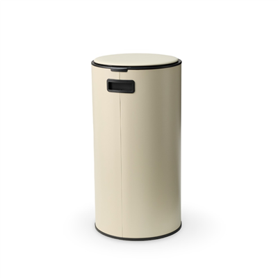 Round Mat Krem Çöp Kovası 30 L