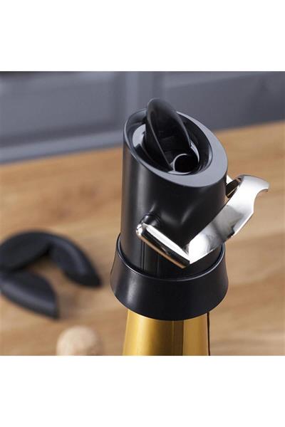 Şampanya Kilit, Ağızlı Ve Damla Korumalı, Siyah, Kutulu