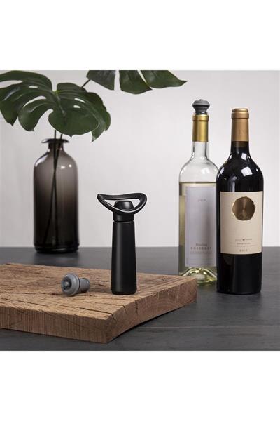 Şarap Koruyucu Concerto Siyah 1 Pompa 2 Tıpa - Kutulu