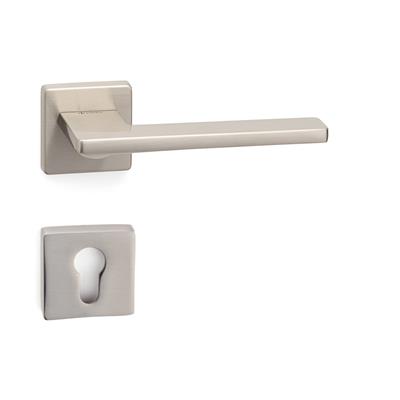 Sarp Rozetli Kapı Kolu Takımı Saten Renk