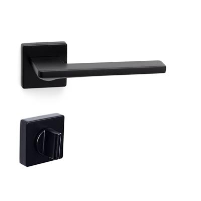 Sarp Rozetli Kapı Kolu Takımı Siyah Renk