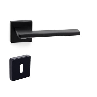 Sarp Rozetli Kapı Kolu Takımı Siyah Renk