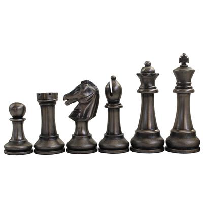 Satranç  Metal Çinko Klasik Elegant Ht Cm 11,5