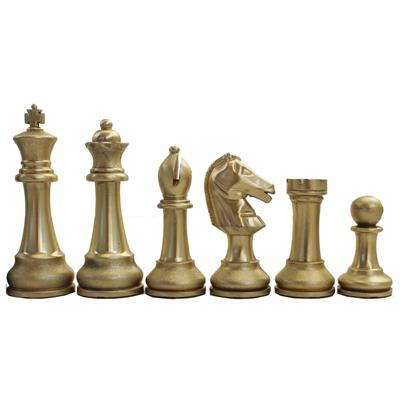 Satranç  Metal Çinko Klasik Elegant Ht Cm 11,5