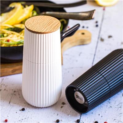 Scape Karabiber & Tuz Değirmeni Seti Beyaz Siyah Mp150 