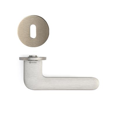 Selene Rozetli Kapı Kolu Nikel Saten Renk