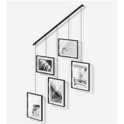 Sergi Duvarı Resim Çerçeveleri, 5Li Set Siyah Renk