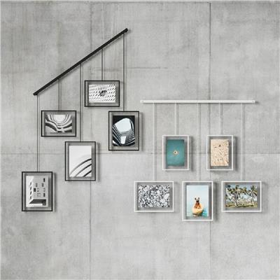 Sergi Duvarı Resim Çerçeveleri, 5Li Set Siyah Renk