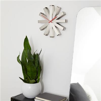 Şerit Duvar Saati Paslanmaz Çelik