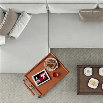 Siesta Ahşap Servis Arabası Ceviz Renk