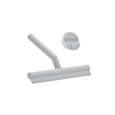 Silecek 2 Parça Gri 21 cm + Duvara Montaj Aparatlı