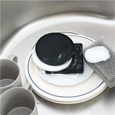 Silikon Bardak Altlığı Siyah Çap: 10 cm