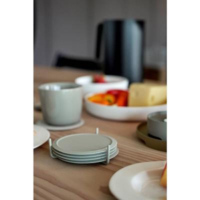 Singles 6Lı Bardak Altlığı Çamur Rengi 3,1 cm - Çap 10 cm