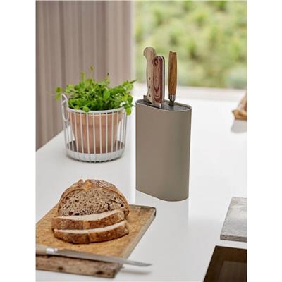 Singles Bıçak Bloğu Taupe 9x17x24 cm