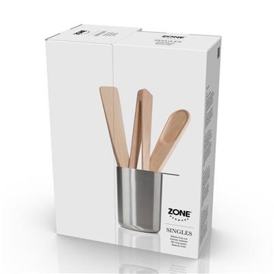 Singles Mutfak Gereçleri Seti 4 Parça - Ölçüm Kabı, Kaşık, Maşa Ve Palet Bıçağı