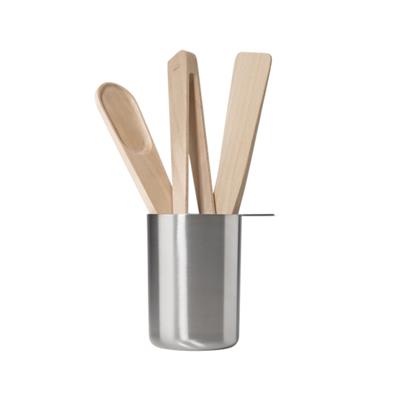 Singles Mutfak Gereçleri Seti 4 Parça - Ölçüm Kabı, Kaşık, Maşa Ve Palet Bıçağı