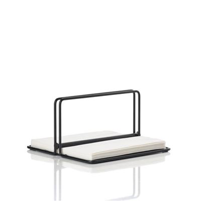 Singles Sade Siyah Peçete Tutucusu